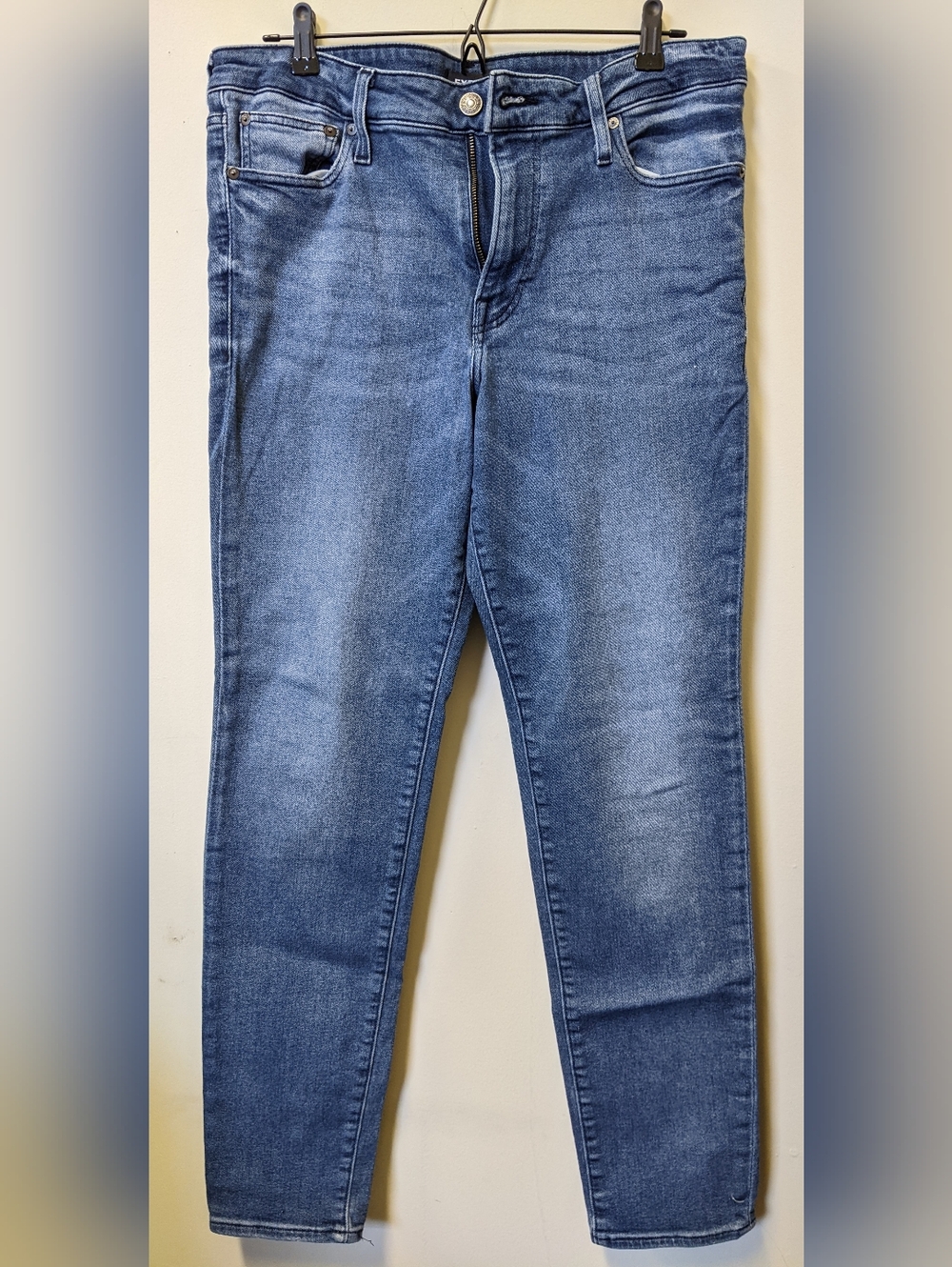 Express Men's Jeans Slim Hyper Stretch - Blue - 34x34 - Used Good Condition